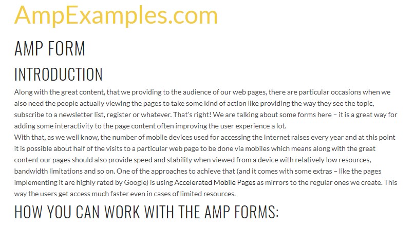 Why don't we  check out AMP project and AMP-form element?