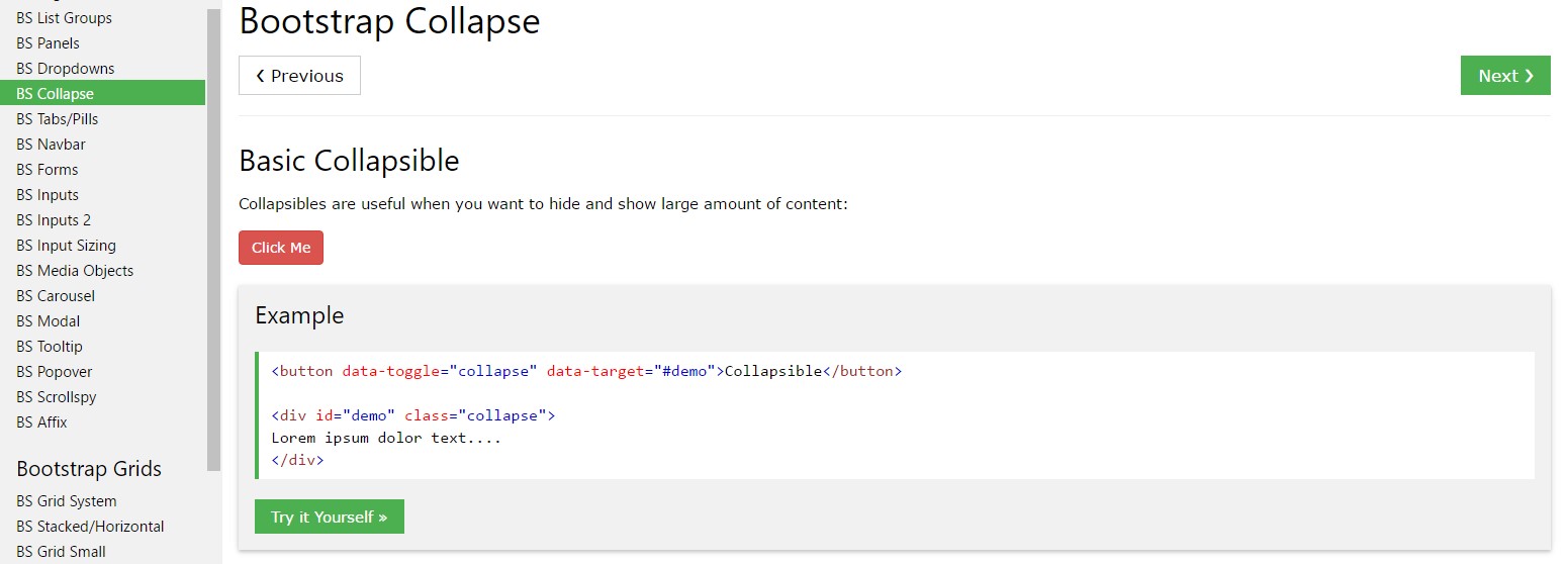 Bootstrap collapse  tutorial