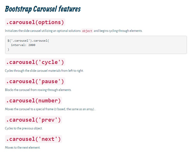  Bootstrap Carousel 