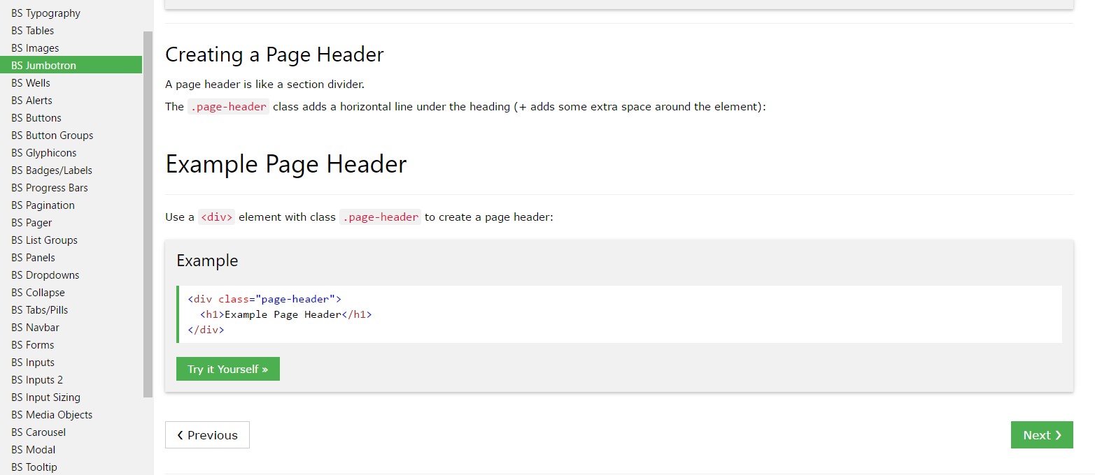 Bootstrap Header tutorial