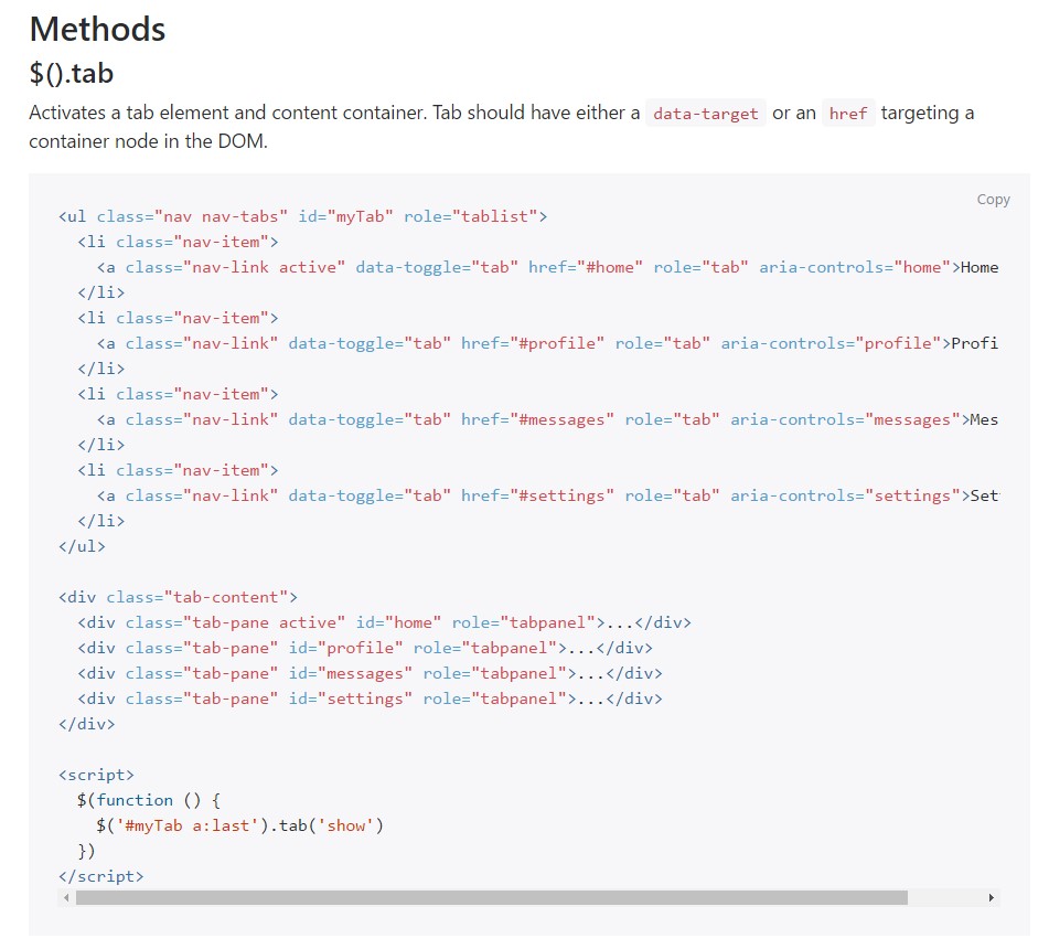 Bootstrap Nav-tabs: main  records