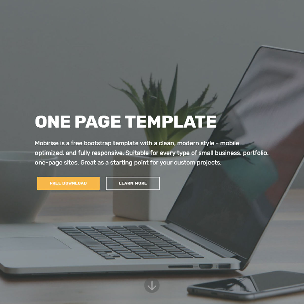 CSS3 Bootstrap One Page Themes