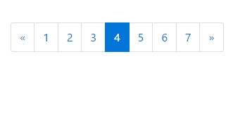 Bootstrap pagination active  capacity