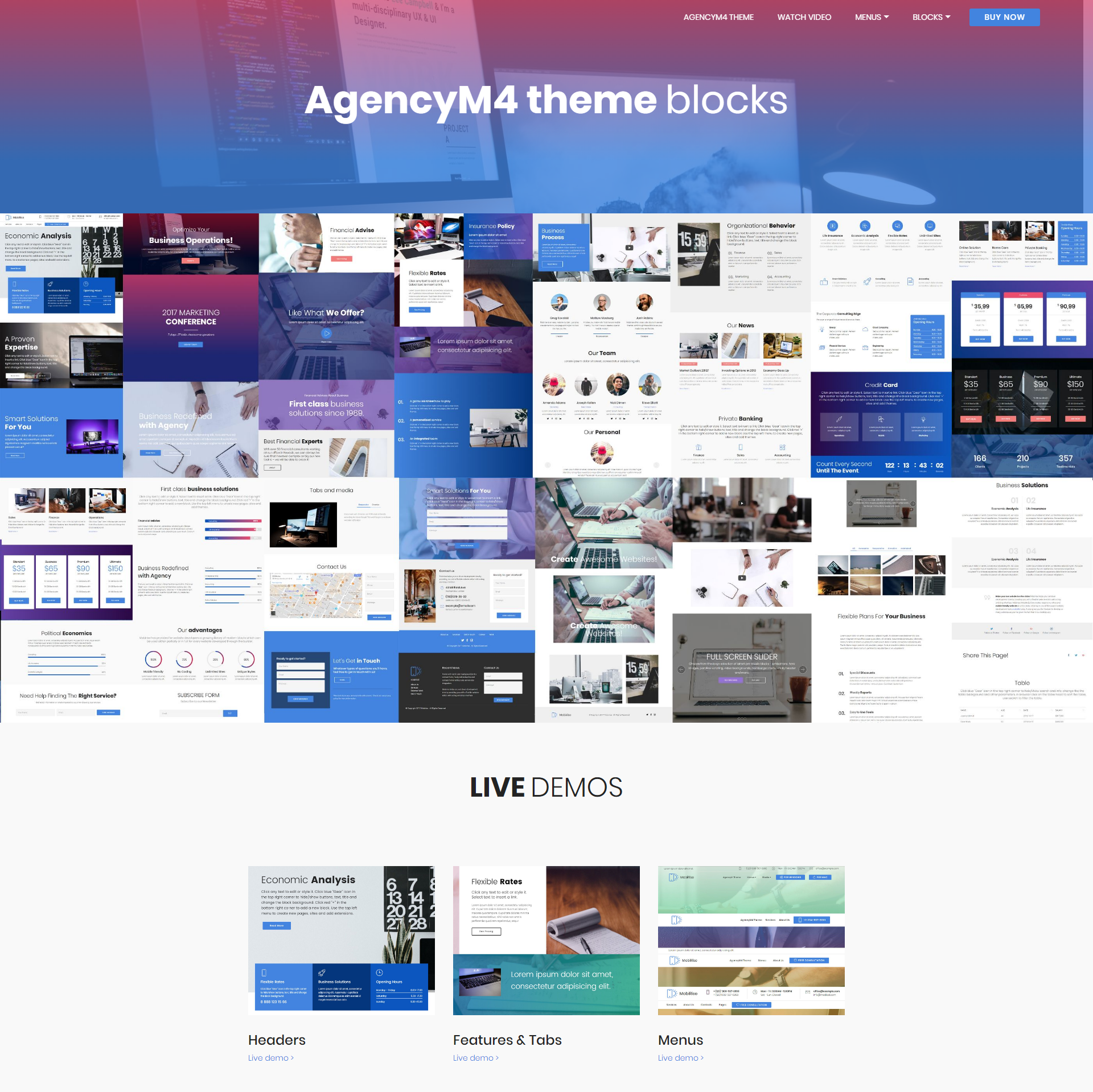 Free Bootstrap AgencyM4 Templates