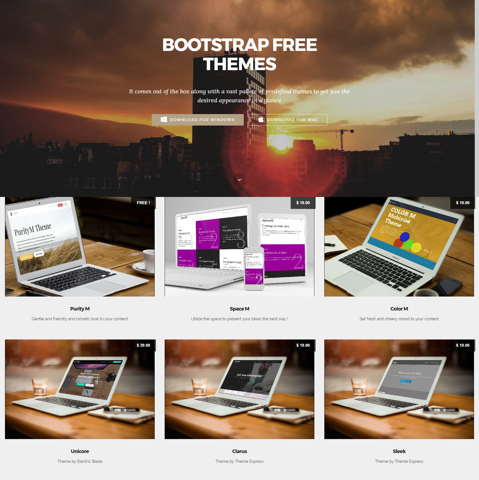 Free Bootstrap Themes