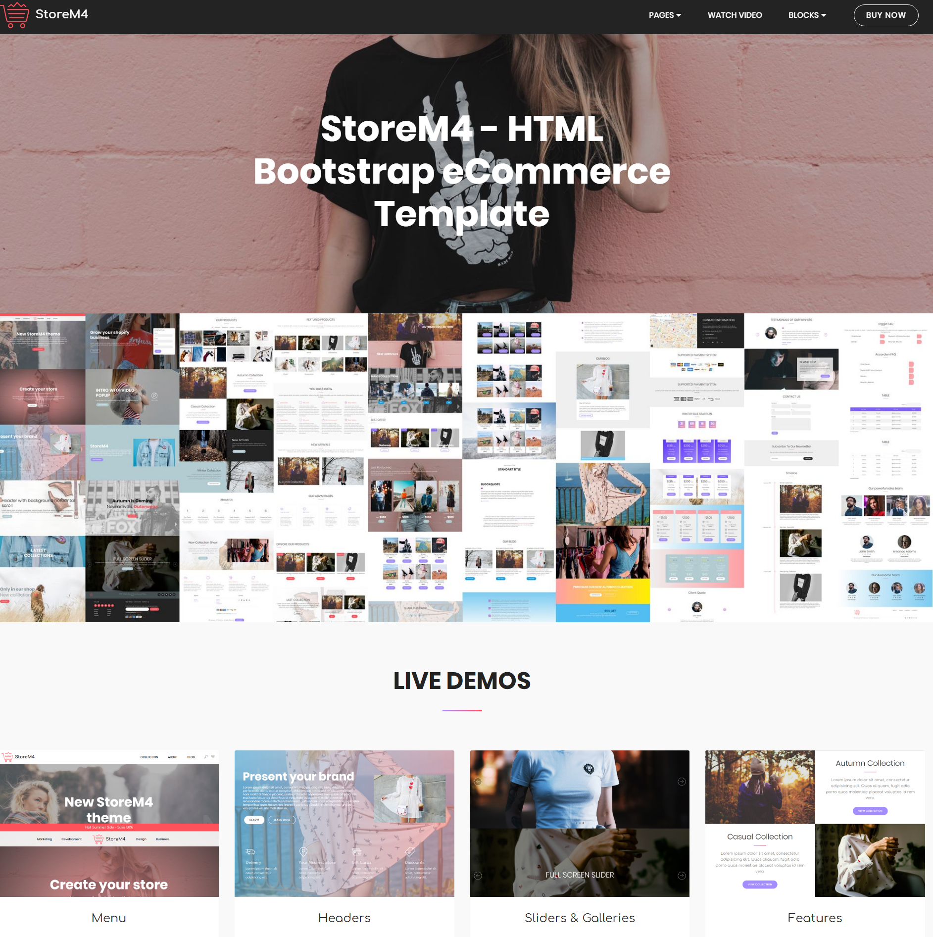 Free Download Bootstrap Storem4 Templates